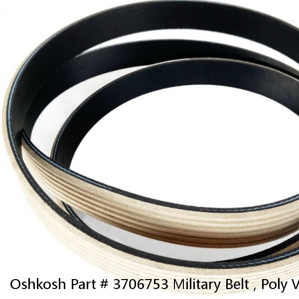 Oshkosh Part # 3706753 Military Belt , Poly Vee,8 Grv ,88 . 0